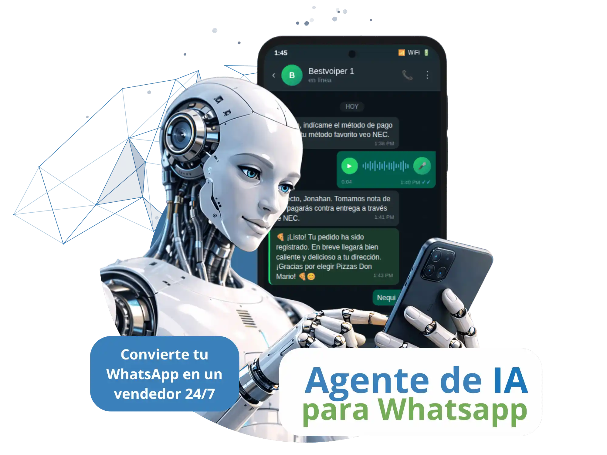 Equipo de trabajo usando BestPbx