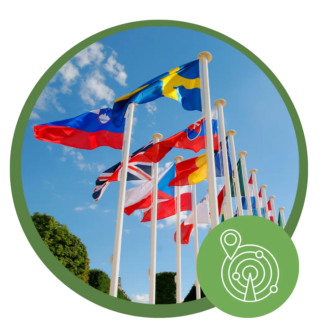 imagen con banderas del mundo - amplia cobertura