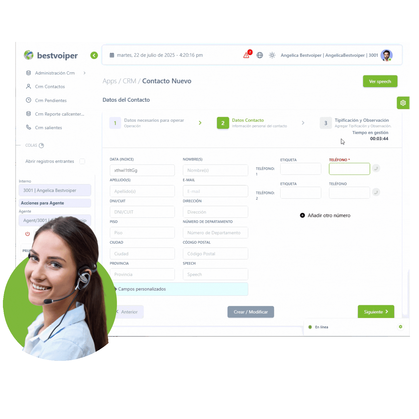 centraliza comunicación cliente-empresa