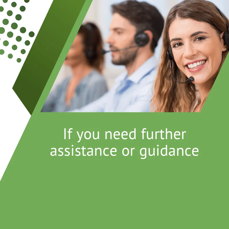 Banner - text on the bottom side and call center agent on the top side